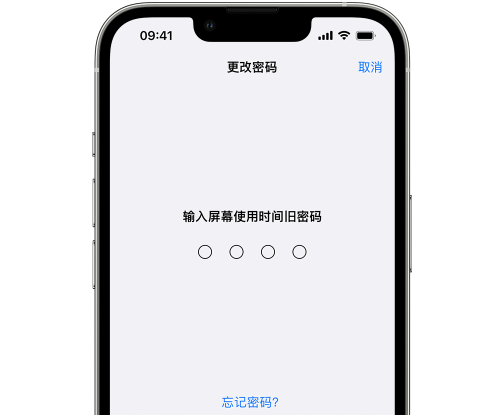 颍州iPhone屏幕维修分享iPhone屏幕使用时间密码忘记了怎么办 