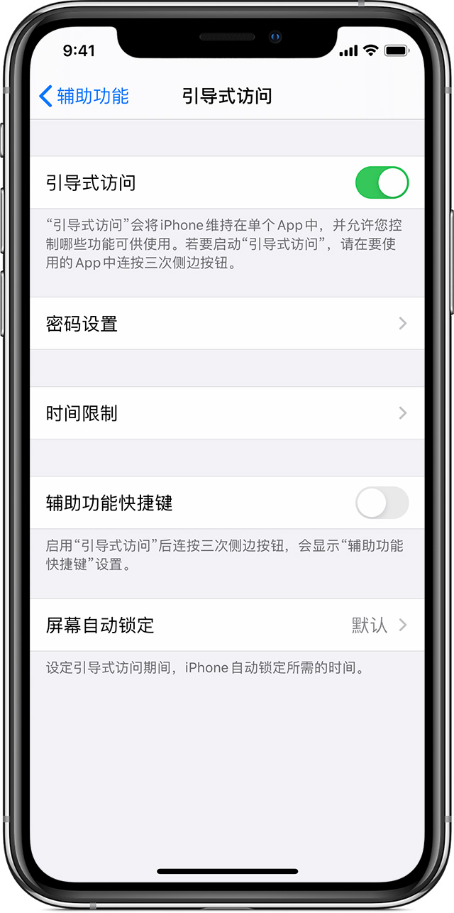 颍州苹果手机维修分享如何在 iPhone 上退出引导式访问 