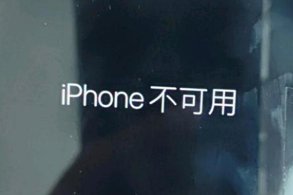 颍州苹果服务网点分享锁屏界面显示“iPhone 不可用”如何解决 